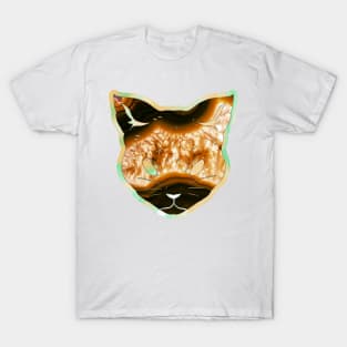 Molten lava cat print - Volcanic T-Shirt